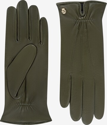 Roeckl Full Finger Gloves 'Antwerpen' in Green: front