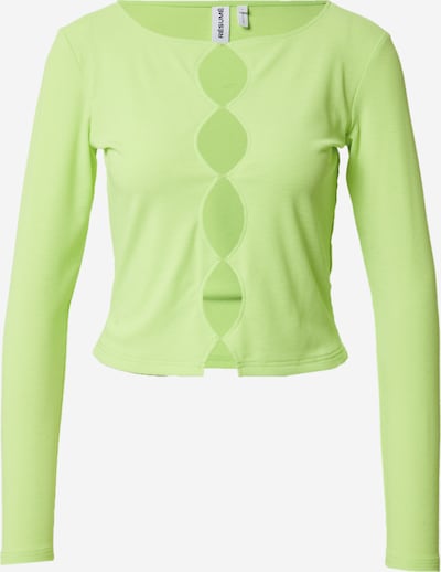 Résumé T-shirt 'Saylor' en citron vert, Vue avec produit