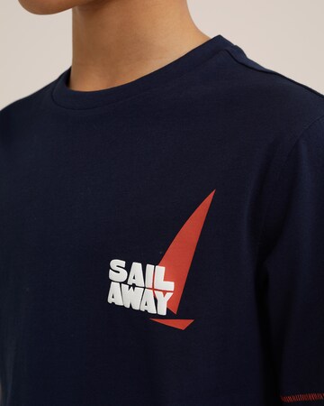 T-Shirt WE Fashion en bleu