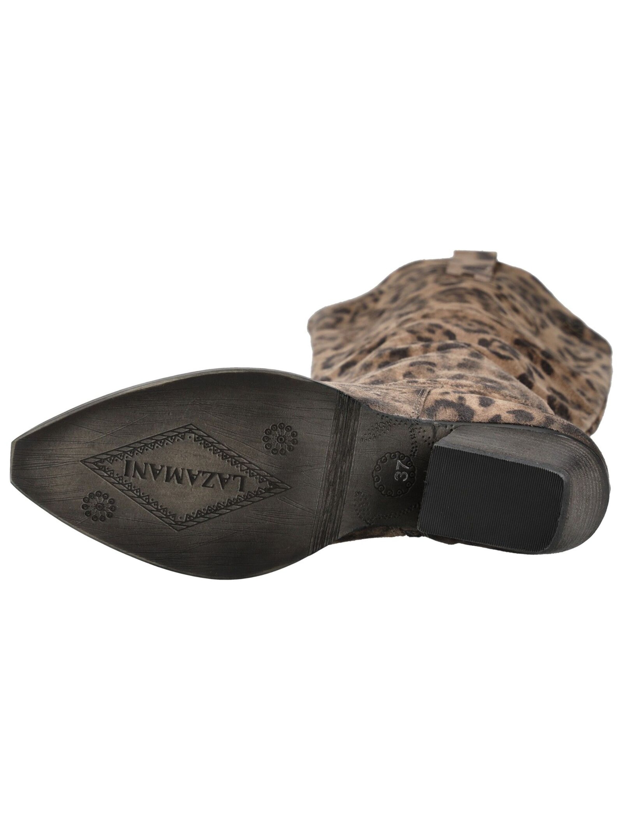 LAZAMANI Cowboy Boots in Brown