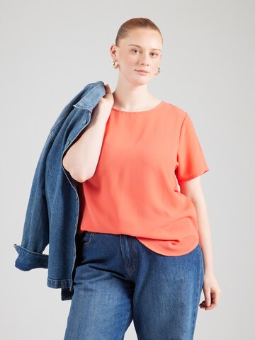 ONLY Carmakoma Bluza 'CARVICA' | rdeča barva: sprednja stran