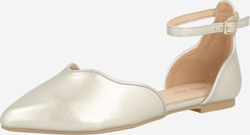 ABOUT YOU Балетки с ремешком 'Dilana' в Золотой: спереди