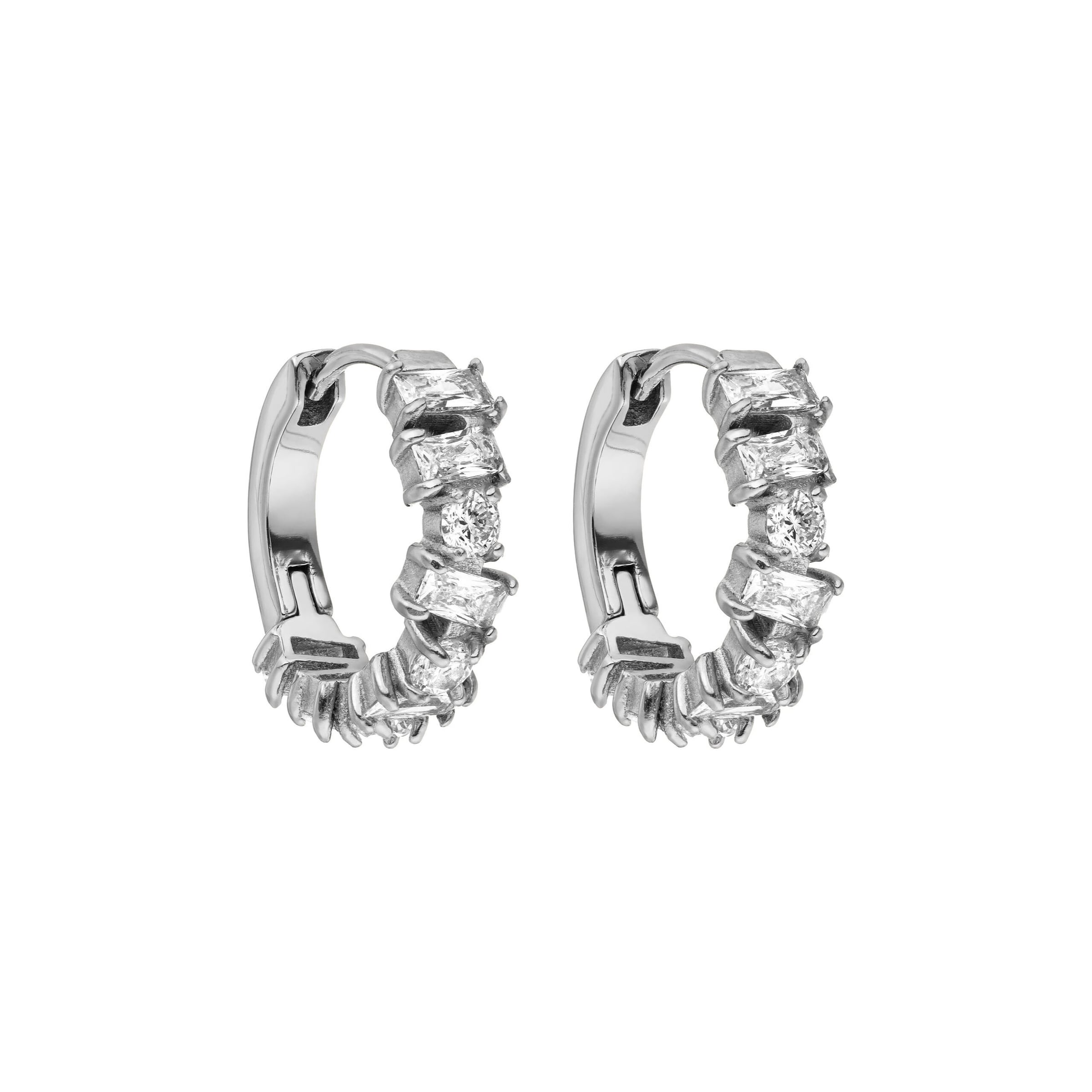 PURELEI - Pendientes 'CHIC' en plata: frente