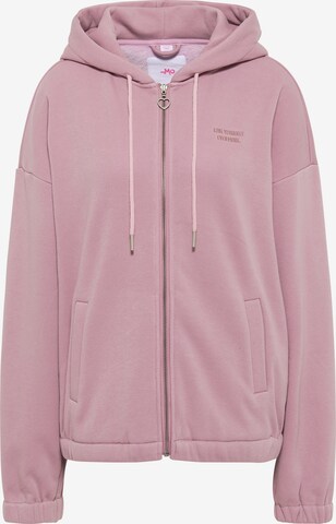 Veste de survêtement MYMO en rose : devant