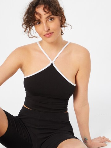 NEON & NYLON Top 'Quinn' in Schwarz: Vorderseite