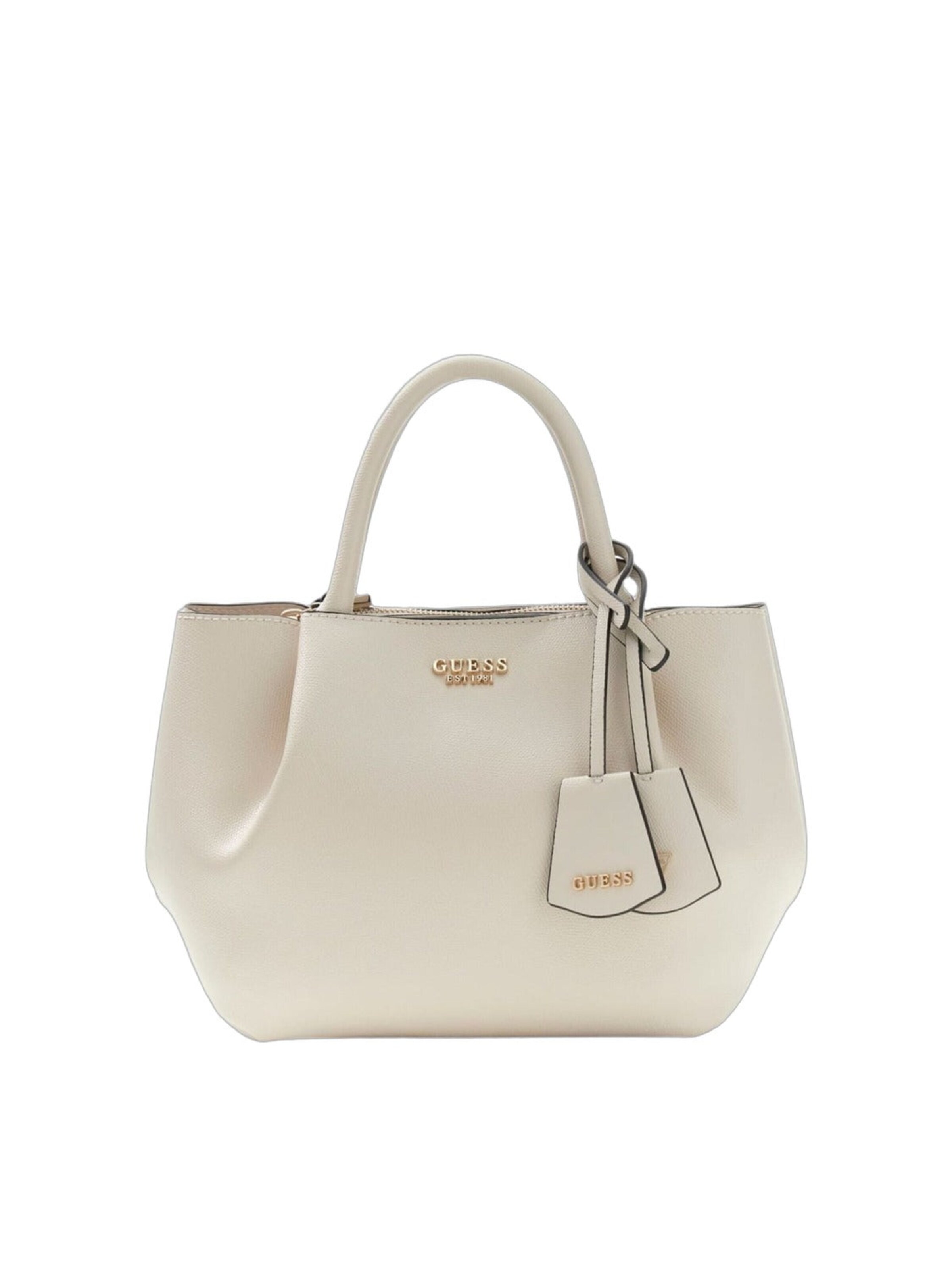 GUESS - Bolso de mano 'Guess Sac à Main Noelle Off White' en blanco: frente