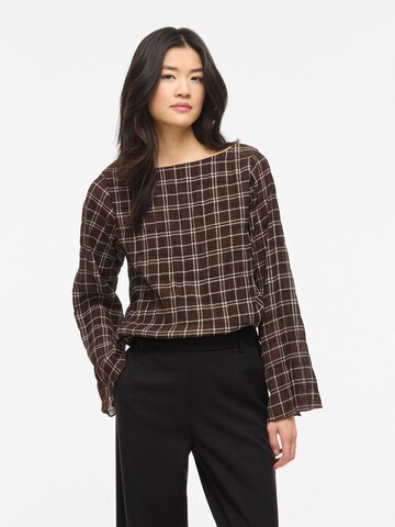 VILA Blouse 'VIEBLA' in Bruin: voorkant