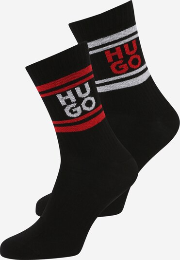 Kojinės iš HUGO, spalva – raudona / juoda / balta, Prekių apžvalga