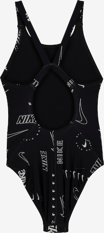 Nike Swim Swimsuit ' Fastback Multi Print ' in Black
