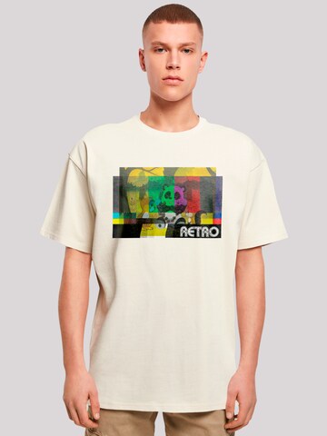 F4NT4STIC Shirt 'Heroes of Childhood Tao Tao Cassette' in Beige: front