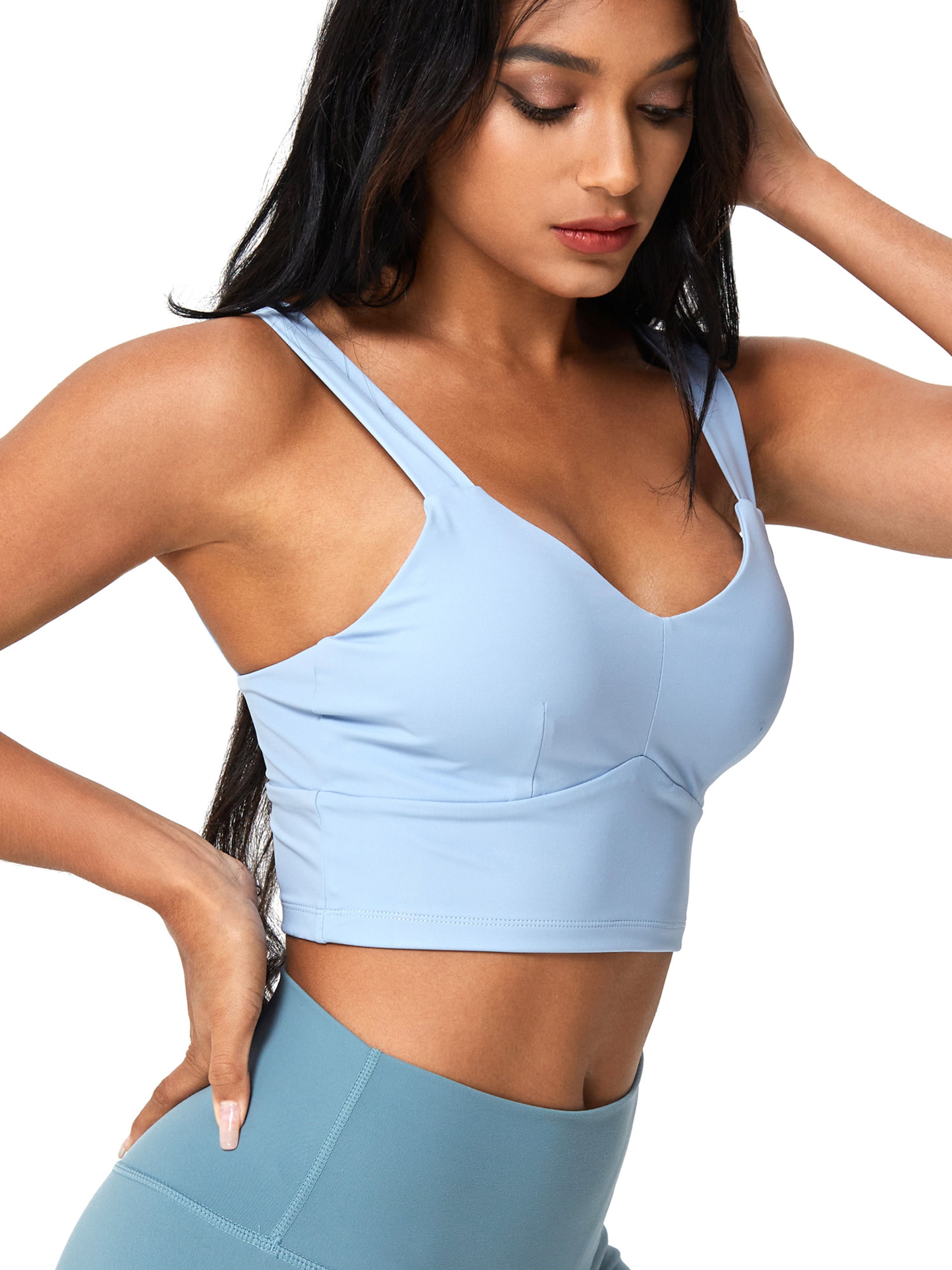 YEAZ Спортен топ 'Real Babe' в синьо