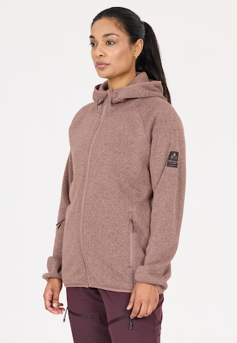 Whistler Fleece jacket 'Wolven' in Brown: front