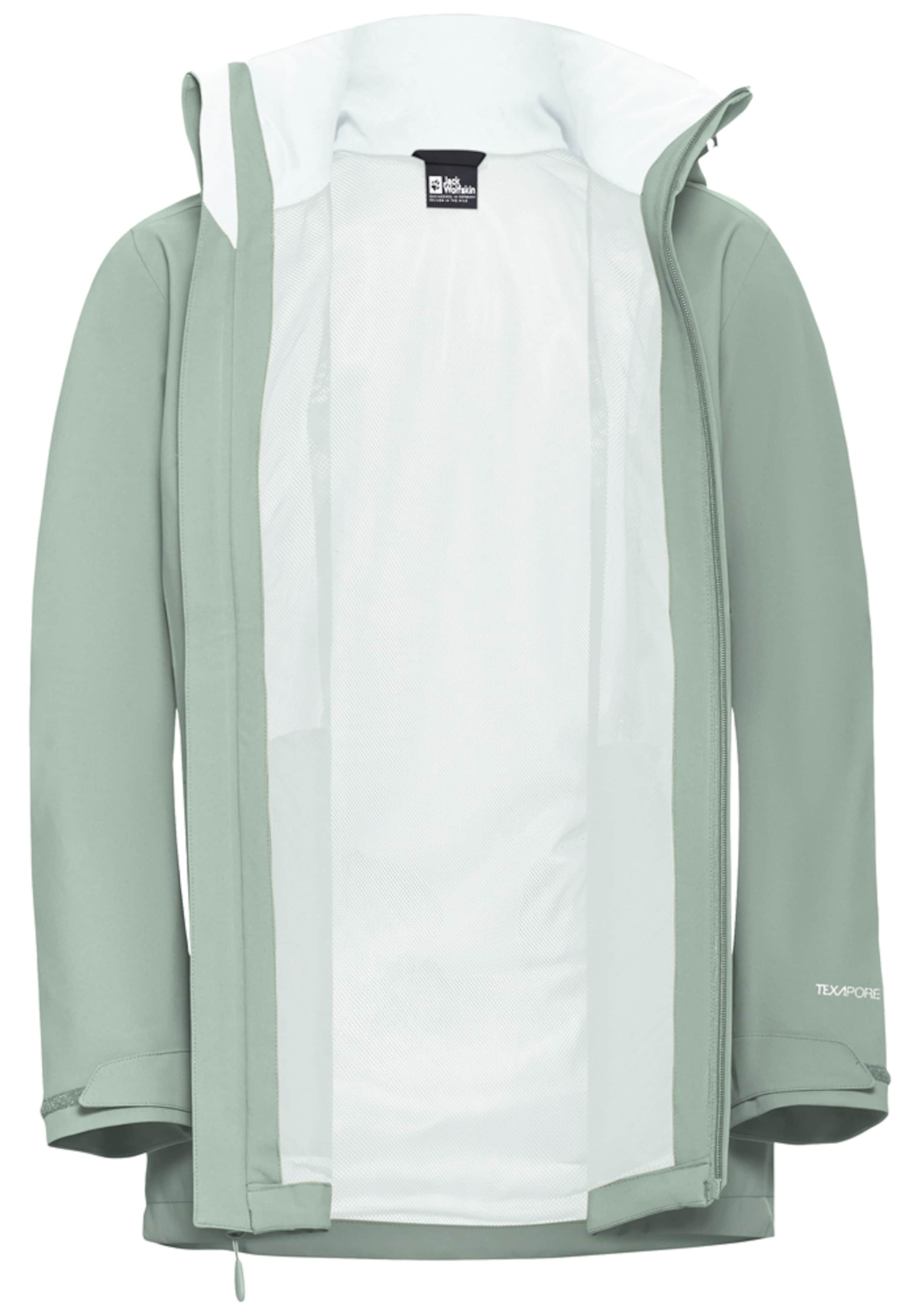 JACK WOLFSKIN Outdoor Jacket in Green