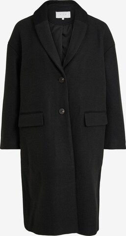 VILA Ανοιξιάτικο και φθινοπωρινό παλτό σε μαύρο: μπροστά