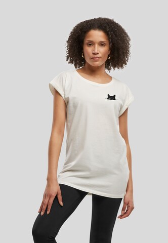 Urban Classics T-Shirt  'Cat' in Weiß: Vorderseite