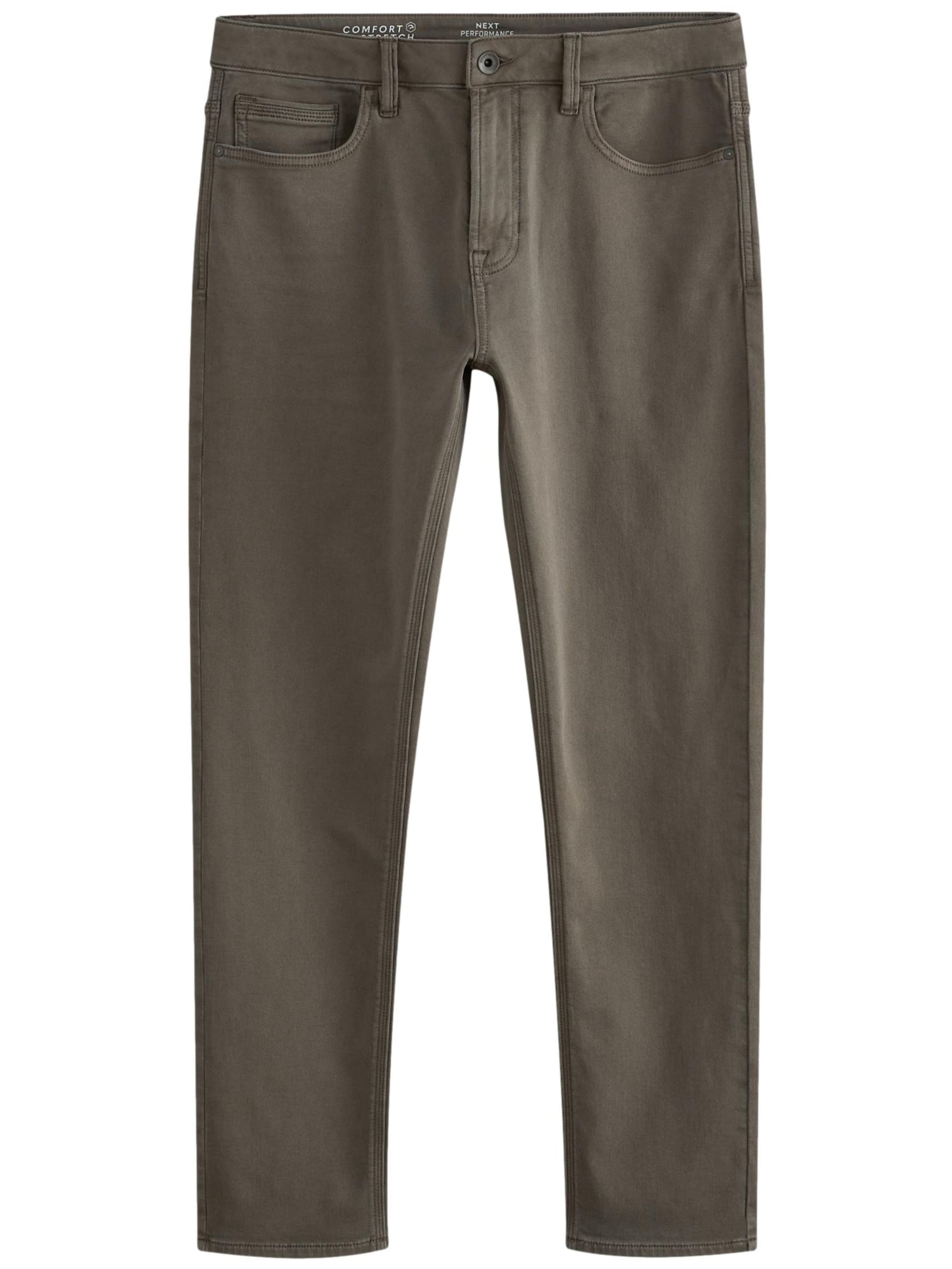 Next Slimfit Jeansy w kolorze brązowy: przód