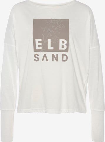 T-shirt Elbsand en blanc : devant