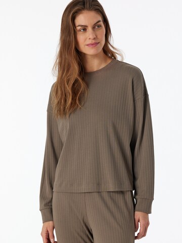 T-shirt ' Mix & Relax ' SCHIESSER en gris : devant