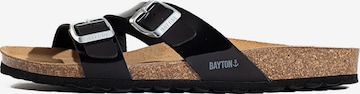 Bayton - Sapato aberto 'Cleo' em preto: frente