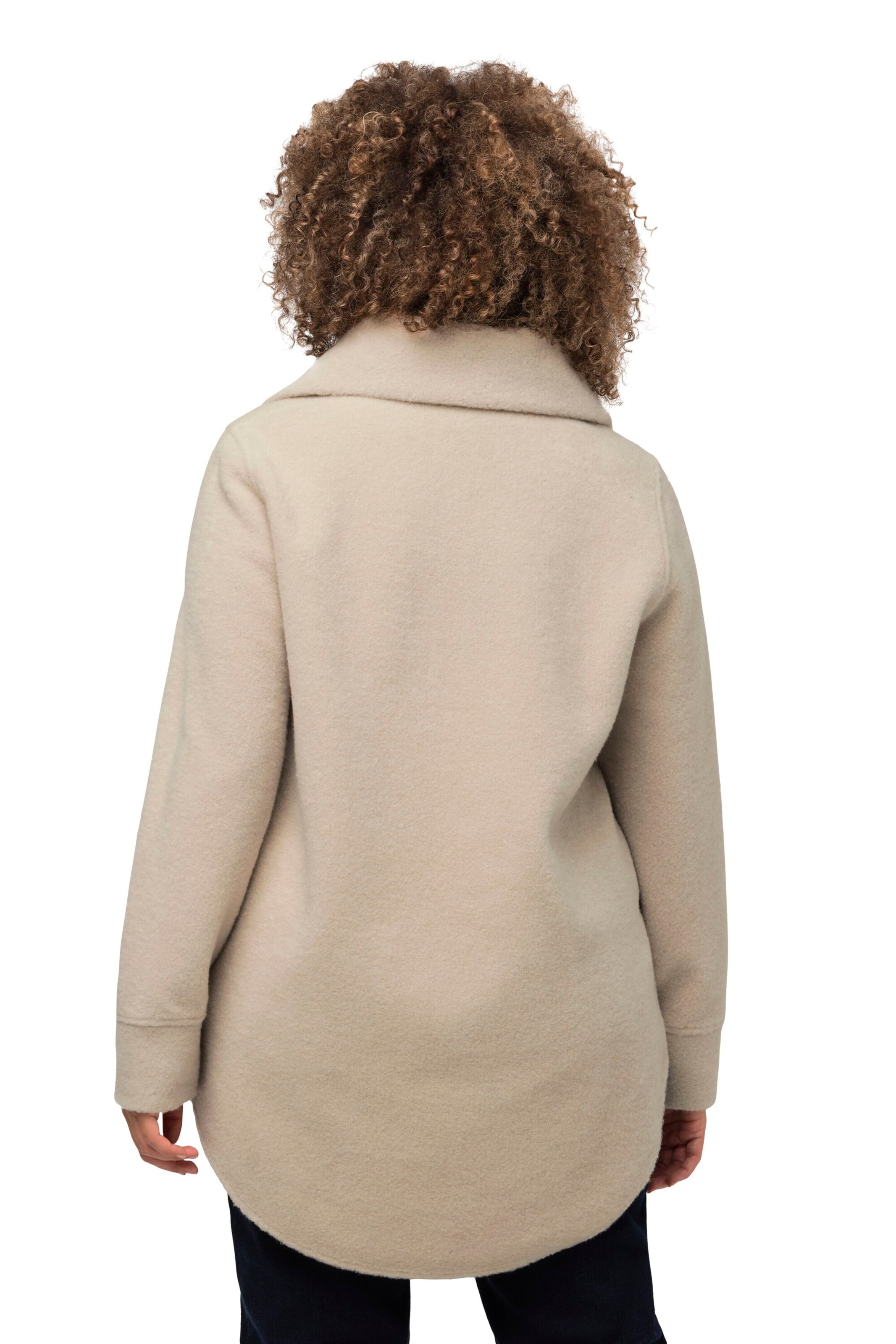 Ulla Popken Sweatshirt in Beige