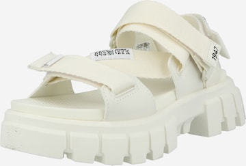 Palladium Strap Sandals 'Revolt' in White: front