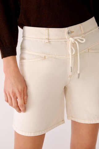 OUI Loose fit Trousers in White