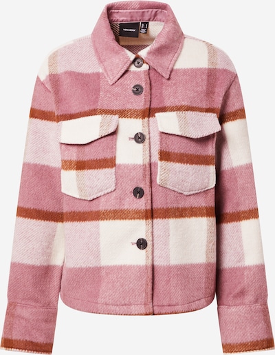 VERO MODA Between-Season Jacket 'Pernille' in Pink / Dark red / White, Item view