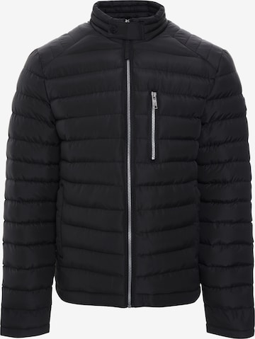 Threadbare Between-Season Jacket 'Hilton' in Black: front
