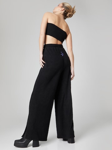 VIERVIER Wide leg Pants 'Esther' in Black