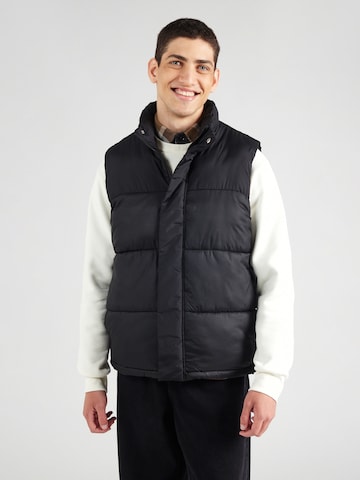 Gilet 'JCOUNION' di JACK & JONES in nero: frontale