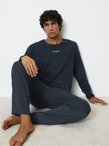 Marc O'Polo Langarmshirt ' Mix & Match Cotton ' in Blau