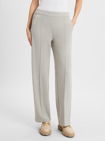 MAC Bundfaltenhose 'Chiara' in Grau: Vorderseite
