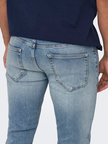 Slimfit Jeans 'Onsloom' de la Only & Sons pe albastru