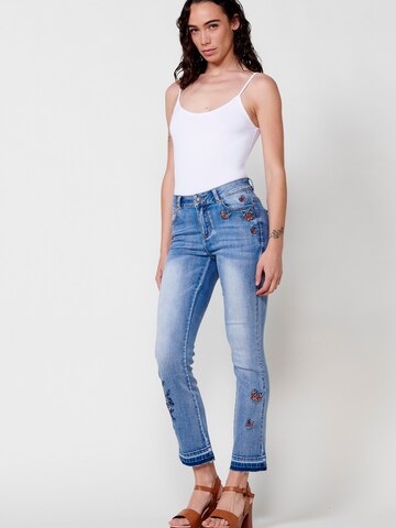 KOROSHI regular Jeans i blå