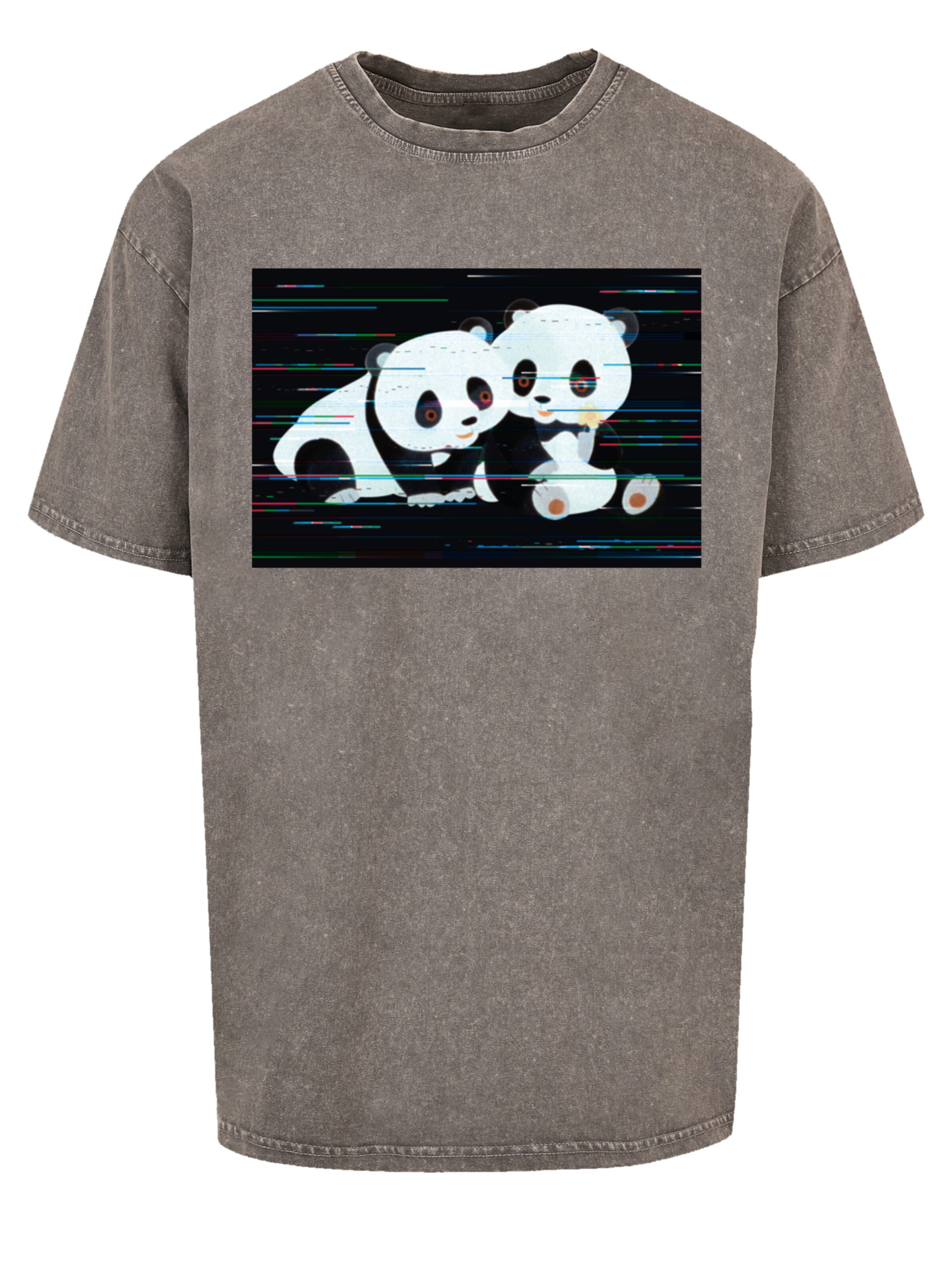 T-Shirt 'Tao Tao Retro' F4NT4STIC en gris : devant