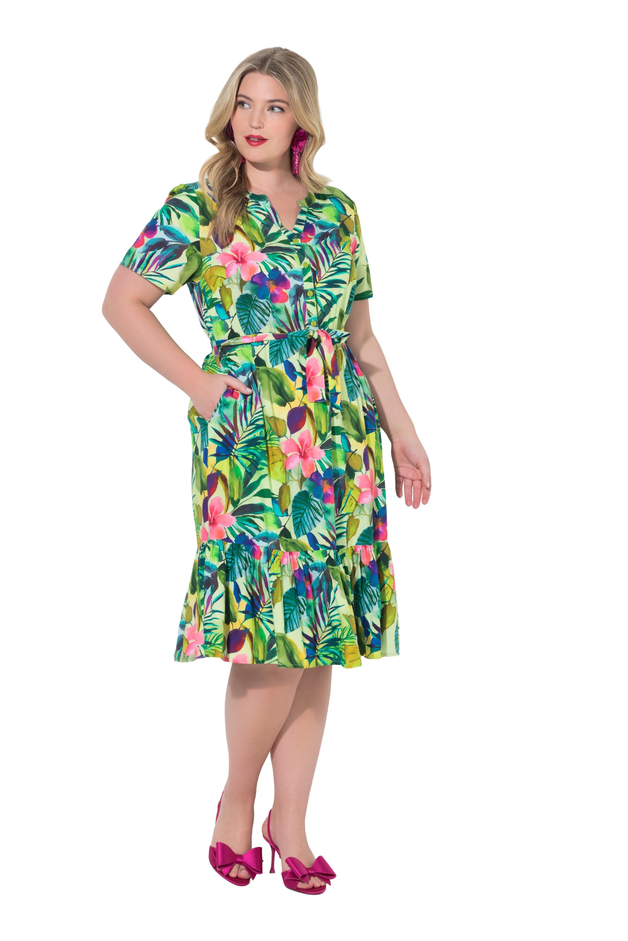 MIAMODA Kleid in Grün: Vorderseite