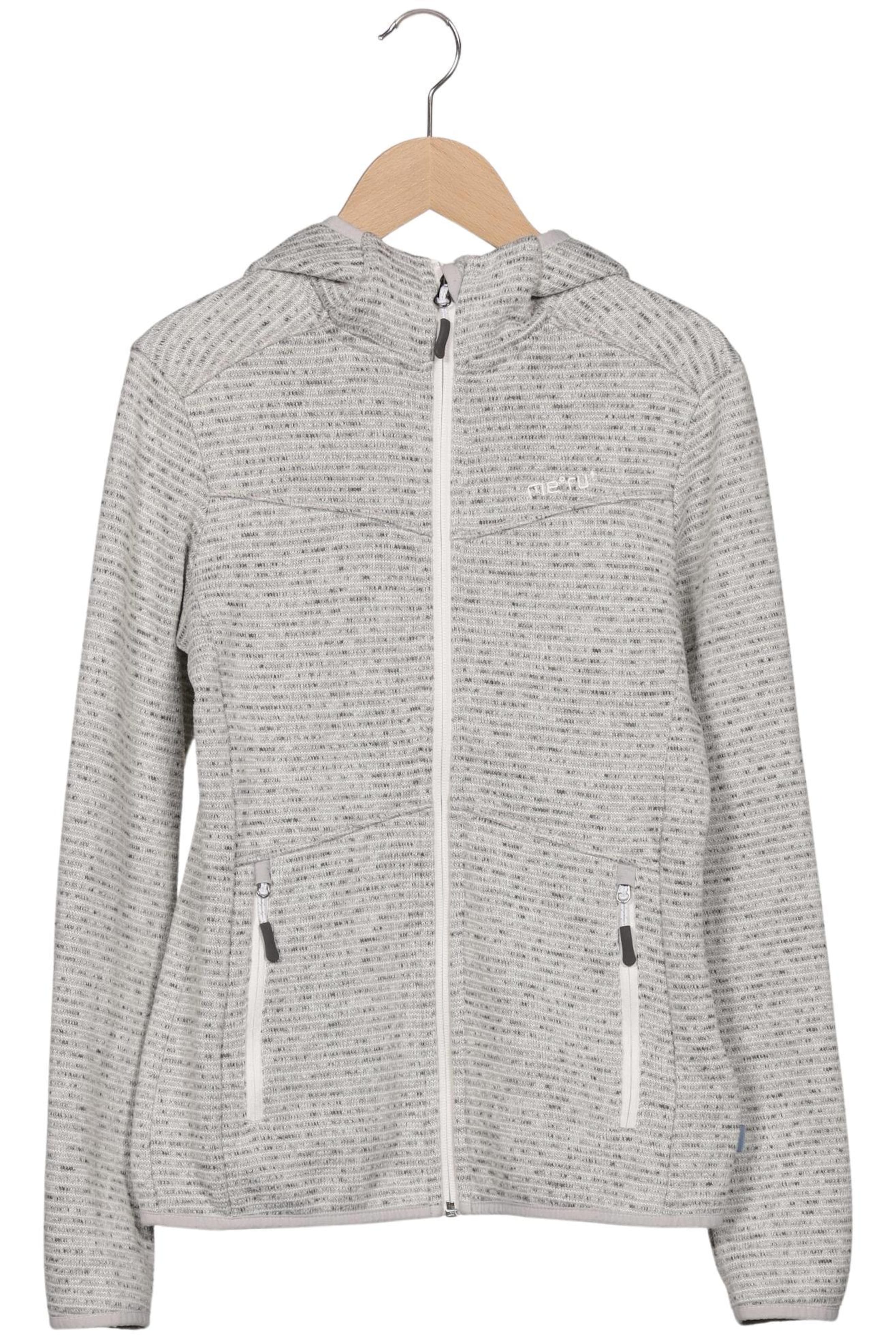 me°ru' Kapuzenpullover XS in Grau: Vorderseite