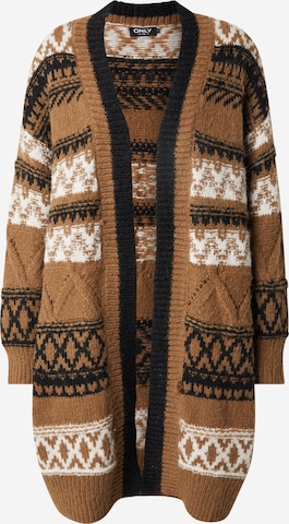 ONLY Kofta 'ONLSHIRLY' i brun: framsida