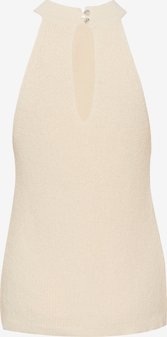 Cream Knitted top 'Hami' in Beige