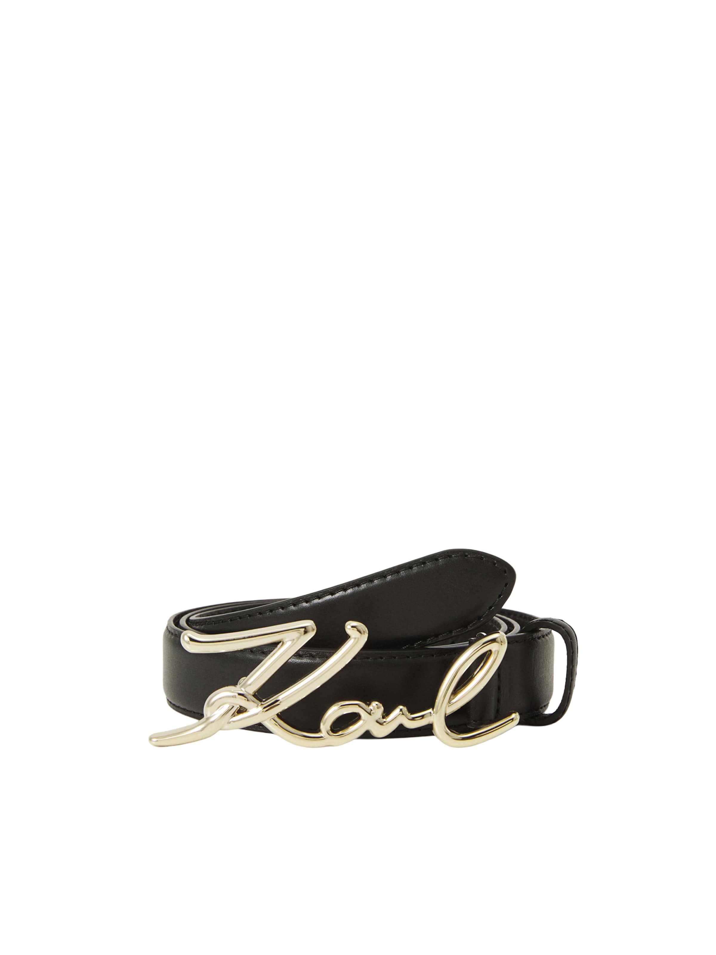 Ceinture Karl Lagerfeld en noir : devant