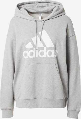 ADIDAS SPORTSWEAR Sportsweatshirt 'Essentials Big Logo French Terry' in Grau: predná strana