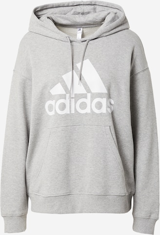 ADIDAS SPORTSWEAR Athletic Sweatshirt 'Essentials Big Logo French Terry' in Grey: front