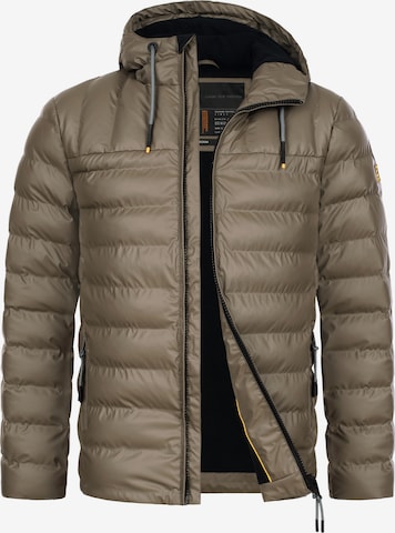 INDICODE JEANS Tussenjas 'INAmiso' in Bruin: voorkant