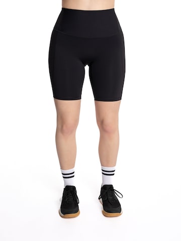 mymotus Skinny Workout Pants in Black: front