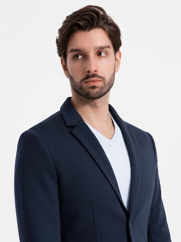 Coupe regular Veste de costume Ombre en bleu