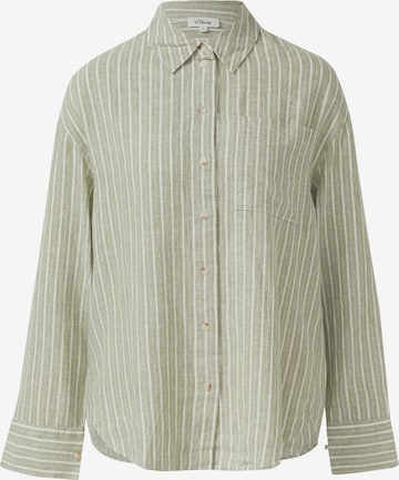 s.Oliver Bluse in Grün: Vorderseite