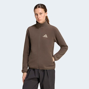 ADIDAS TERREX Funkčná flisová bunda 'ESS' - Zelená: predná strana
