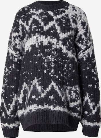 melns WEEKDAY Džemperis: no priekšpuses