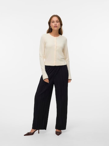 VERO MODA - Pierna ancha Pantalón en negro