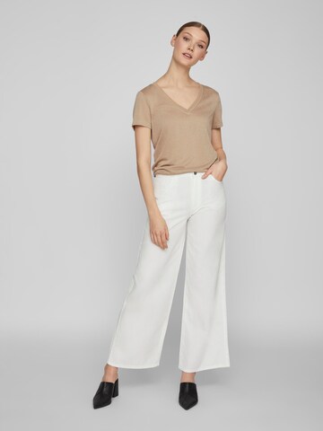 VILA Wide Leg Jeans 'Widey' in Weiß